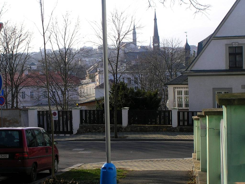 Pohled od lzeskho domu Erben