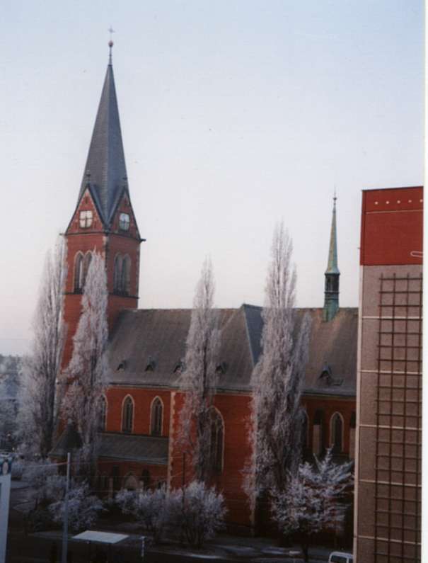 Pohled na erven kostel